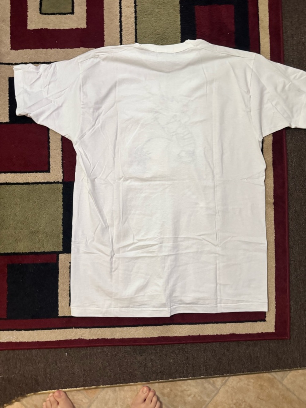 Tommy Hilfiger White Graphic Tee vintage - Picture 3 of 5
